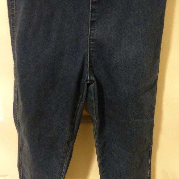 FOREVER 21 strapless tube dark wash denim jumpsuit - Picture 7 of 12